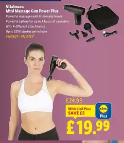 Lidl Vitalmaxx Mini Massage Gun Power Plus offer