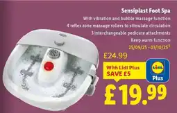 Lidl Sensiplast Foot Spa offer