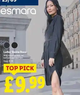 Lidl Ladies' Denim Dress offer