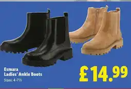 Lidl Esmara Ladies' Ankle Boots offer