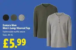 Lidl Esmara Men Men's Long-Sleeved Top offer