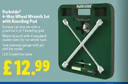 Lidl Parkside® 4-Way Wheel Wrench Set with Kneeling Pad offer
