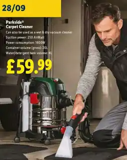 Lidl Parkside® Carpet Cleaner offer
