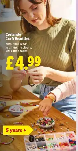 Lidl Crelando Craft Bead Set offer