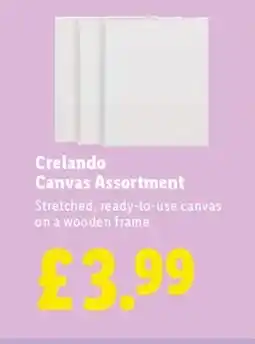 Lidl Crelando Canvas Assortment offer