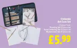 Lidl Crelando Art Case Set offer