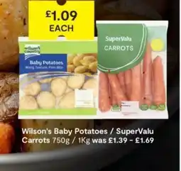 SuperValu Wilson's Baby Potatoes / SuperValu Carrots offer