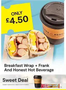SuperValu Breakfast Wrap + Frank And Honest Hot Beverage offer