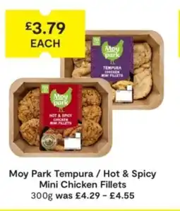 SuperValu Moy Park Tempura / Hot & Spicy Mini Chicken Fillets offer