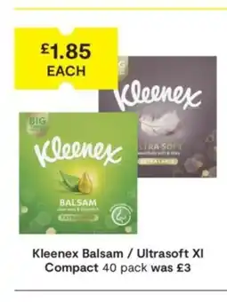 SuperValu Kleenex Balsam / Ultrasoft XI Compact offer