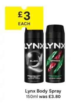 SuperValu Lynx Body Spray offer