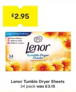 SuperValu Lenor Tumble Dryer Sheets offer