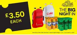 SuperValu Coke Zero & Diet Coke Twin Pack / Fanta & Sprite Range offer