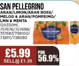 Bestway SAN PELLEGRINO Aran/limon/aran ross/ melog & aran/pompeimo/ lmn & menta offer