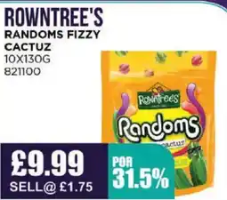 Bestway ROWNTREE'S Randoms fizzy cactuz offer