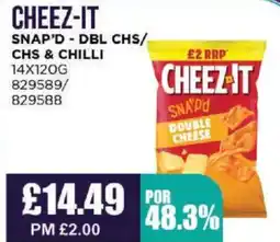 Bestway CHEEZ-IT Snap'd - dbl chs/ chs & chilli offer