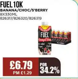 Bestway FUEL 10K Banana/choc/s'berry offer