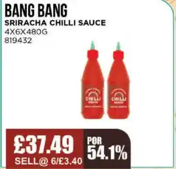 Bestway BANG BANG Sriracha chilli sauce offer