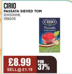 Bestway CIRIO Passata sieved tom offer