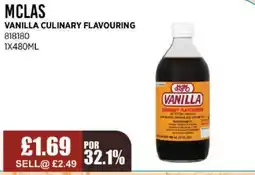 Bestway MCLAS Vanilla culinary flavouring offer