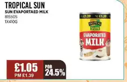 Bestway TROPICAL SUN Sun evaportaed milk offer