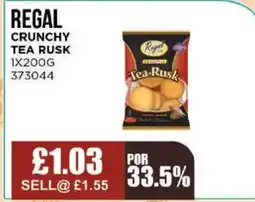 Bestway REGAL Crunchy tea rusk offer
