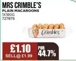 Bestway MRS CRIMBLE'S Plain macaroons offer