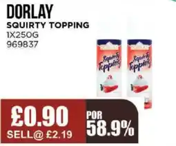 Bestway DORLAY Squirty topping offer