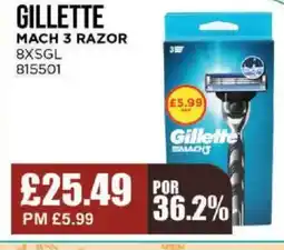 Bestway GILLETTE Mach 3 razor offer