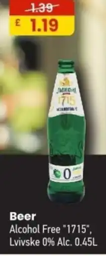 MyMINIMIX Beer Alcohol Free "1715", Lvivske 0% Alc. offer