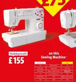 Lidl Sewing Machine offer