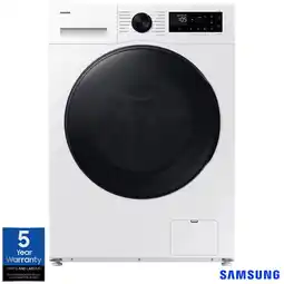Costco Samsung Series 5 WD90DG5G34BEEU 9kg / 5kg Smart Slim Depth Washer Dryer, E Rated in White offer