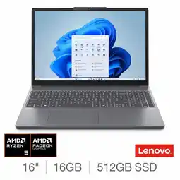 Costco Lenovo IdeaPad Slim 3, AMD Ryzen 5, 16GB RAM, 512GB SSD, 15.3 Inch Laptop, 83K7009RUK offer