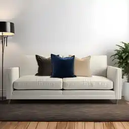 Costco Velvet Feather Filled Deco Cushion 55 x 55 cm, in 3 colours offer
