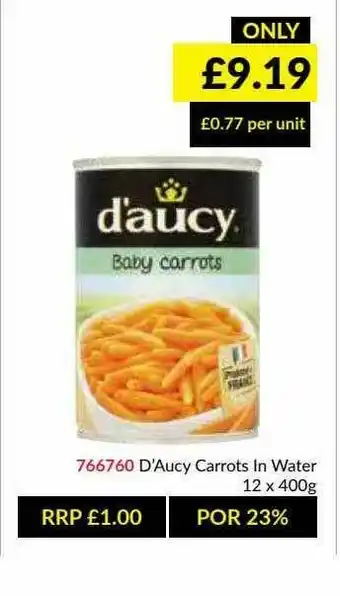 Musgrave MarketPlace D'aucy Carrots In Water offer
