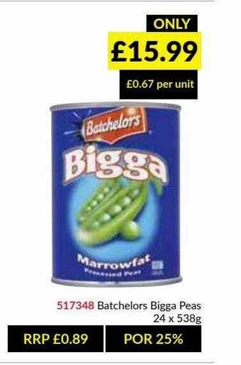 Musgrave MarketPlace Batchelors Bigga Peas offer