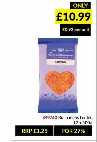 Musgrave MarketPlace Buchanans Lentils offer