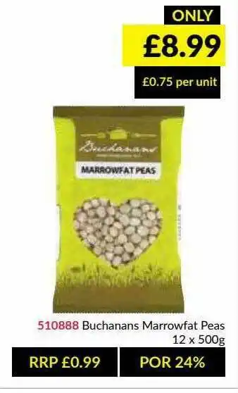 Musgrave MarketPlace Buchanans Marrowfat Peas offer