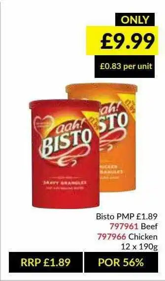 Musgrave MarketPlace Bisto Beef, Chicken offer