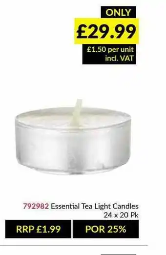Musgrave MarketPlace Essential Tea Light Candles offer
