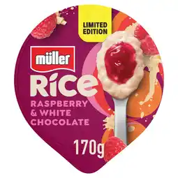 Iceland Müller Limited Edition Raspberry & White Chocolate Rice 170g offer