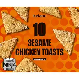 Iceland Iceland 10 Sesame Chicken Toasts 150g offer