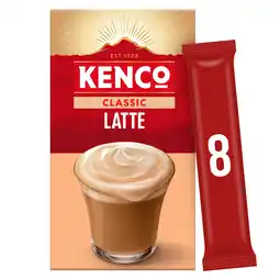 Iceland Kenco Latte Instant Coffee Sachets 8x16.3g (130.4g) offer