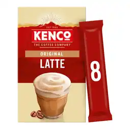 Iceland Kenco Latte Instant Coffee Sachets 8x16.3g (130.4g) offer