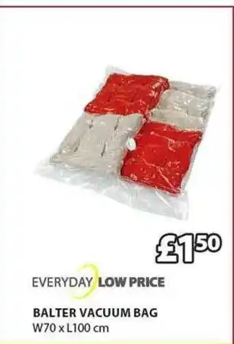 JYSK Balter Vacuum Bag offer