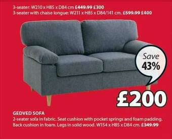 JYSK Gedved Sofa offer