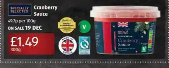 Aldi Cranberry Sauce offer