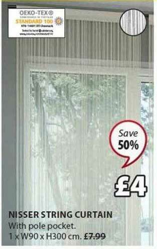 JYSK Nisser String Curtain offer