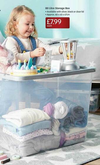 Aldi 80 Litre Storage Box offer
