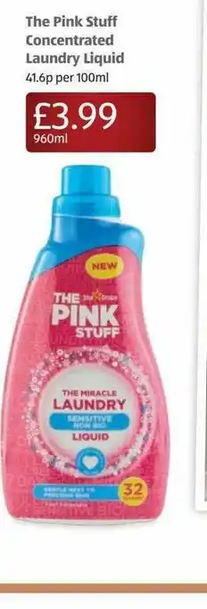Aldi The Pink Stuff Concentrated Laundry Liquid offer